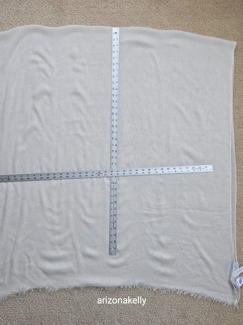 NWT Nordstrom Silk/Modal Scarf Lightweight Gauzy Breezy Ivory - Picture 5 of 11